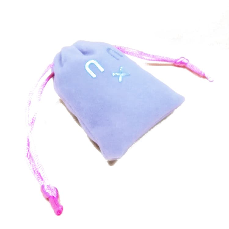 Plush Velvet Drawstring Bag with OEM logo