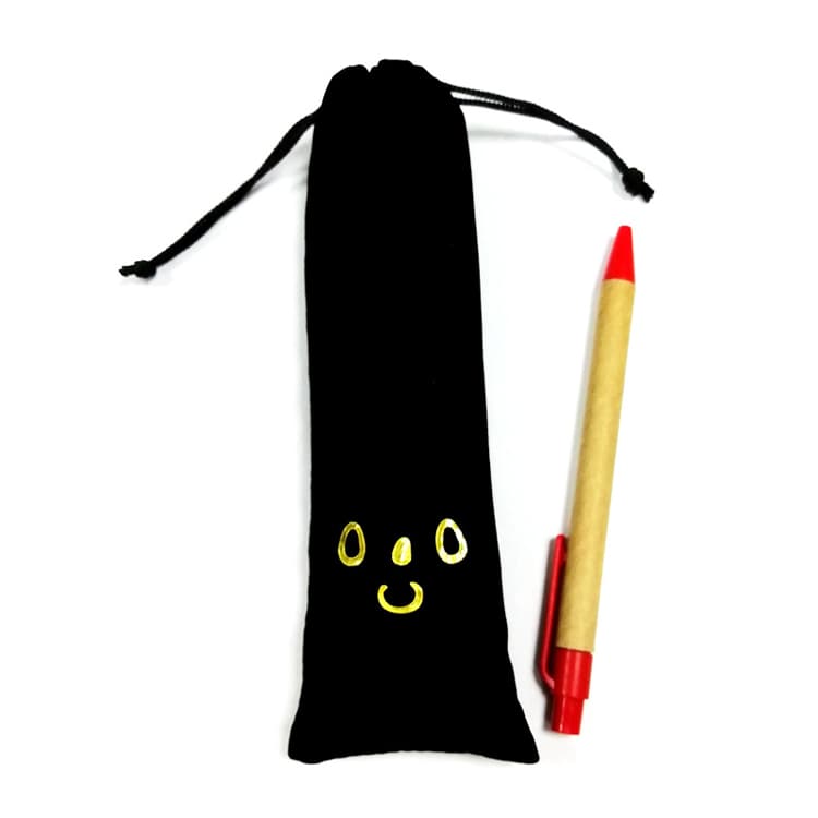 Velvet Drawstring Pen Pouch