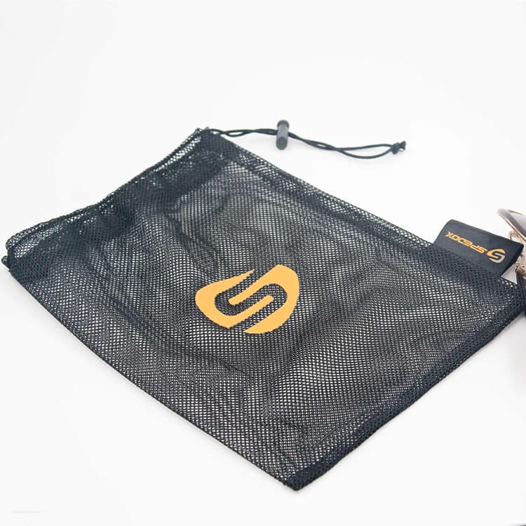 Hot Transfer Printing Logo Mesh Drawstring Bag