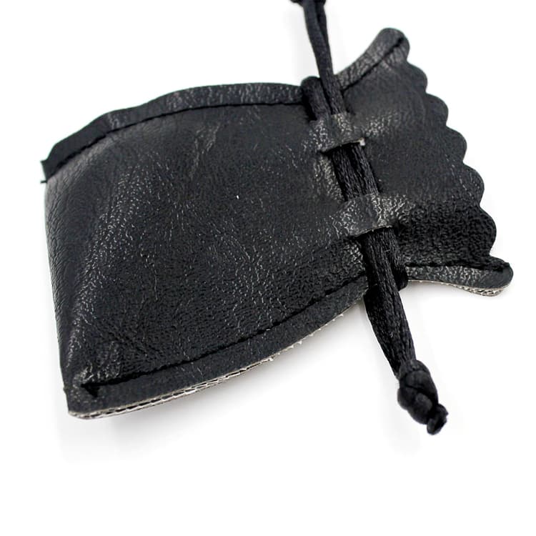 Drawstring PU Leather Pouch Crystal Bag