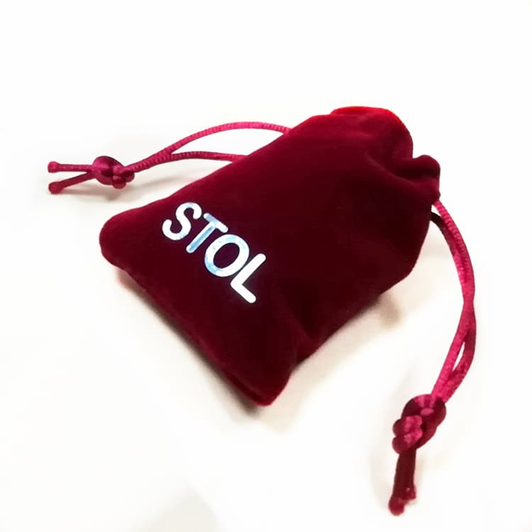 Thick Velvet Drawstring Pouch With Custom Logo