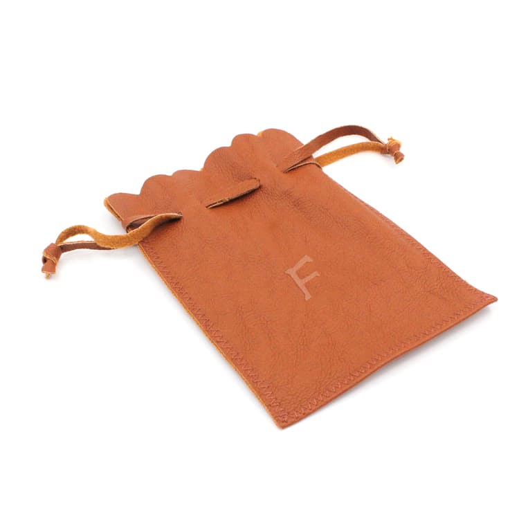 Embossing Logo Drawstring PU Bag