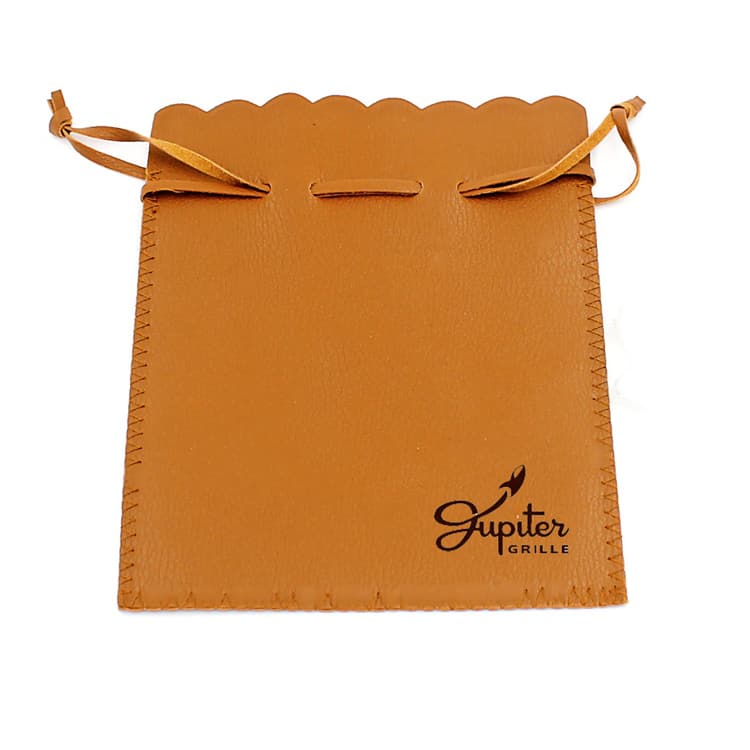 Soft Leather Pouch Drawstring PU Bag