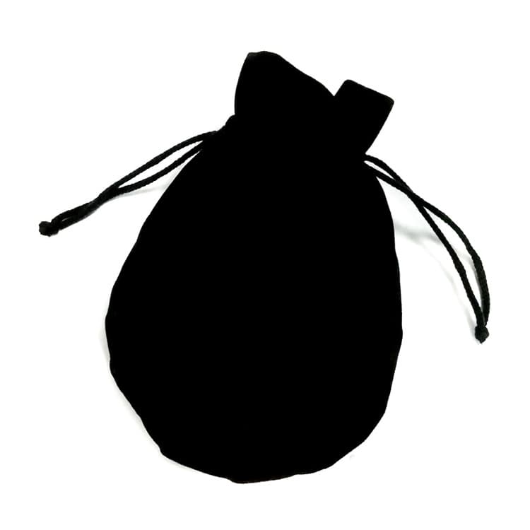 Luxury Round Shape Velvet Jewelry Drawstring Pouch Bag