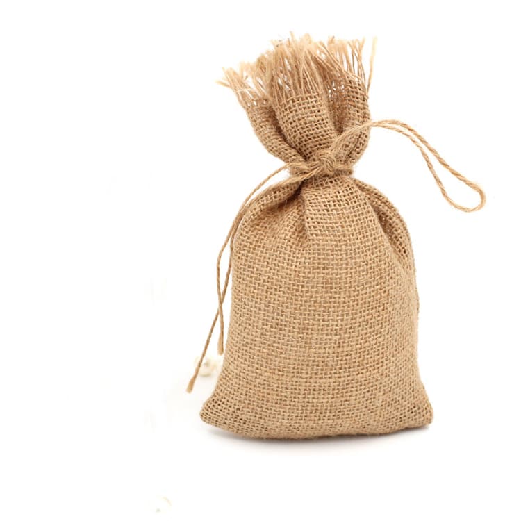 Christmas Gift bag Natural Burlap Christmas Decoration