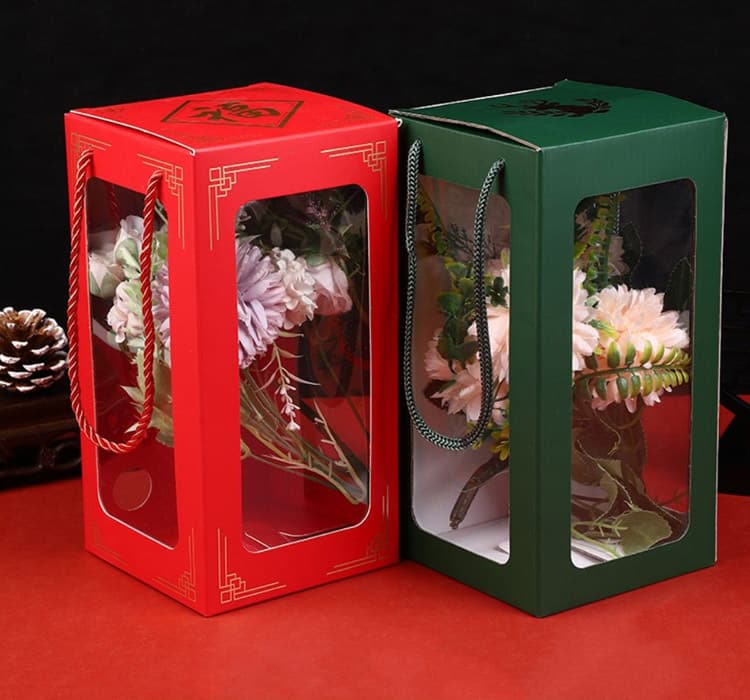 Gift Folding Box With Window